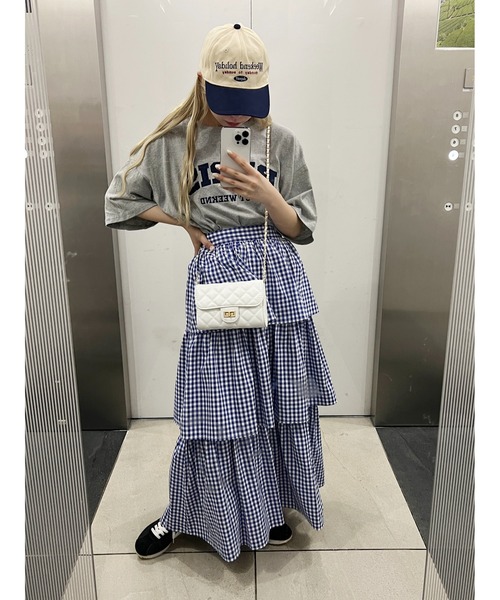 WC（ダブル シー）の「バイカラーレタリングキャップ（キャップ・レディース・ネイビー/レッド/グリーン・FREE）」の5枚目の写真