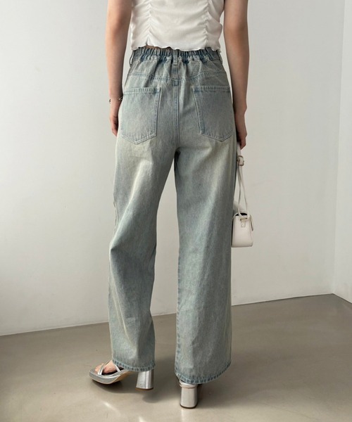 one after another NICE CLAUP（ワンアフターアナザーナイスクラップ）の「アソートワイドデニムパンツ【SMサイズ展開】（デニムパンツ・レディース・ライトブルー/ブルー/チャコールグレー/ピンク・SMALL/MEDIUM）」の19枚目の写真