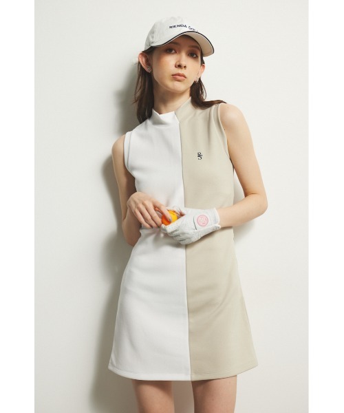 rienda suelta - 【新品】リエンダスエルタ　ゴルフ　ノースリーブ　ワンピース rienda suelta ワンピース 「rienda suelta」GINGAHAM CHECK