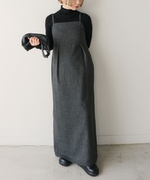 select MOCA by son | ツイードロングジャンパ―スカート(ワンピース)