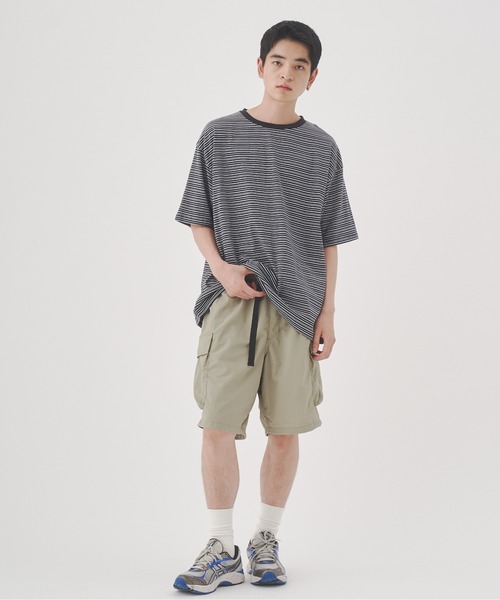 YOEL(ヨエル)の「YOEL - nylon cargo short pants / ナイロンカーゴショートパンツ(カーゴパンツ・メンズ・カーキ/ネイビー・LARGE/MEDIUM)」の5枚目の写真