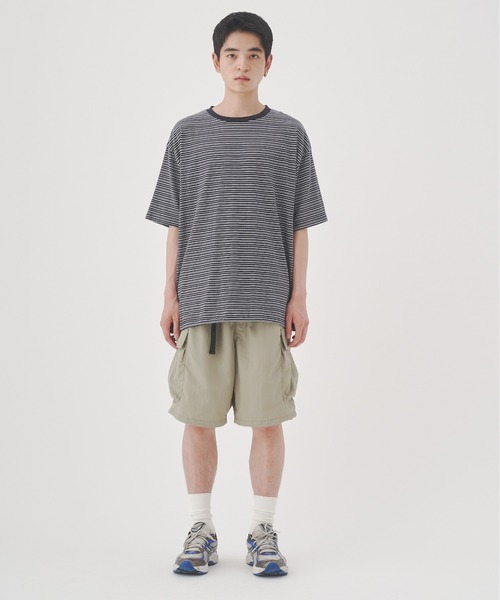 YOEL(ヨエル)の「YOEL - nylon cargo short pants / ナイロンカーゴショートパンツ(カーゴパンツ・メンズ・カーキ/ネイビー・LARGE/MEDIUM)」の6枚目の写真