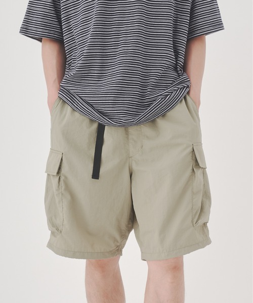 YOEL(ヨエル)の「YOEL - nylon cargo short pants / ナイロンカーゴショートパンツ(カーゴパンツ・メンズ・カーキ/ネイビー・LARGE/MEDIUM)」の9枚目の写真