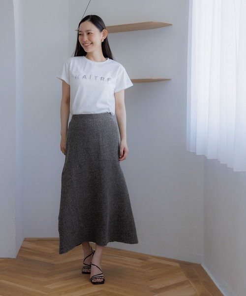 coca（coca）（コカ）の「【WEB限定セール】リネンライクVネックベスト＆スカートセット（セットアップ・レディース・チャコール・M/S/L）」の9枚目の写真