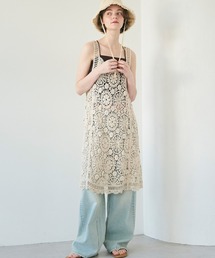 coca（coca）（コカ）の「クロシェキャミワンピース（ワンピース）」