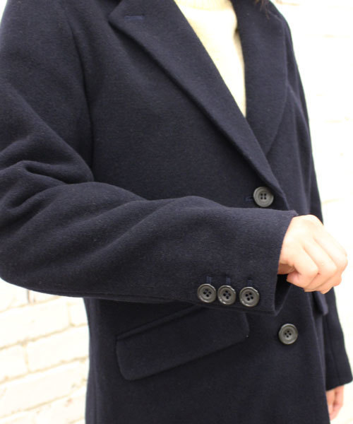 CIAOPANIC（チャオパニック）の「【Ciaopanic】　メルトンチェスターコート（チェスターコート・レディース・グレー/ネイビー/キャメル・FREE）」の7枚目の写真
