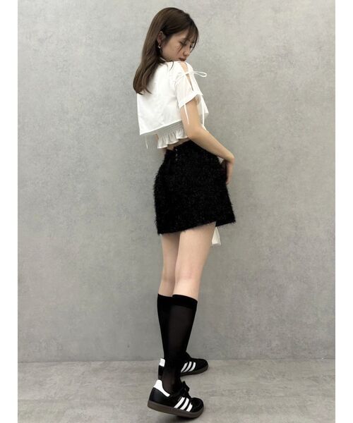 dazzlin(ダズリン)の「リボンスリーブショートシャツ(シャツ/ブラウス・レディース・ピンク/ブラック/オフホワイト/その他1・FREE)」の13枚目の写真