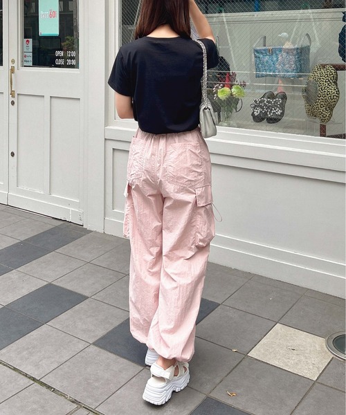 INGNI(イング)の「装飾付きリボンロゴTシャツ(Tシャツ/カットソー・レディース・ホワイト×ピンク/ライトピンク/ホワイト×ブルー/ブラック・M)」の13枚目の写真