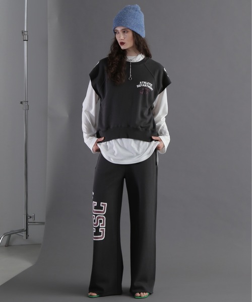 【セール】(CREOLME)サイドプリントスウェットパンツ（スウェットパンツ）｜CREOLME（クレオルム）