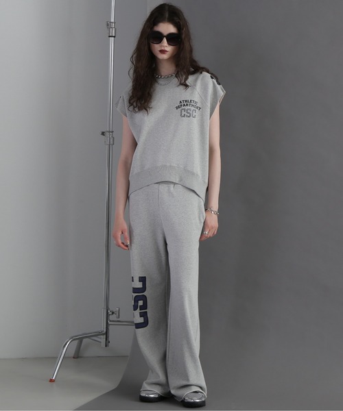 【セール】(CREOLME)サイドプリントスウェットパンツ（スウェットパンツ）｜CREOLME（クレオルム）