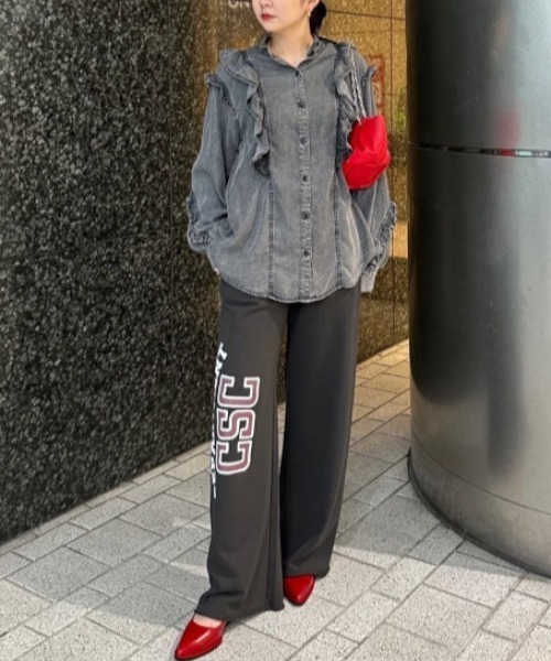 【セール】(CREOLME)サイドプリントスウェットパンツ（スウェットパンツ）｜CREOLME（クレオルム）