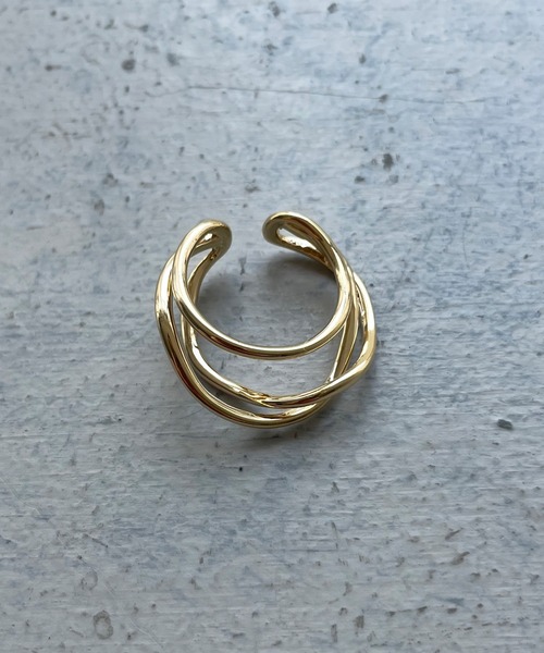 cheriella（シェリエラ）の「【cheriella】3連クロスラインリング TRIPLE CROSS LINE RING（リング・レディース・シルバー/ゴールド・FREE）」の16枚目の写真