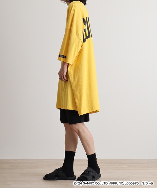 sanrio(サンリオ)の「sanrio ぐでたま キングビッグTシャツ(Tシャツ/カットソー・レディース・レモンイエロー・FREE)」の13枚目の写真