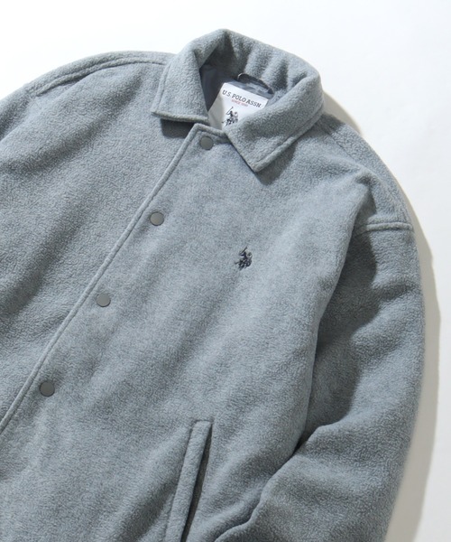 U.S. POLO ASSN.(ユーエスポロアッスン)の「【U.S. POLO ASSN./ユーエスポロアッスン】フリース コーチジャケット(ブルゾン・メンズ・ネイビー/ブラック/ライトグレー/ベージュ・M/L/LL)」の9枚目の写真