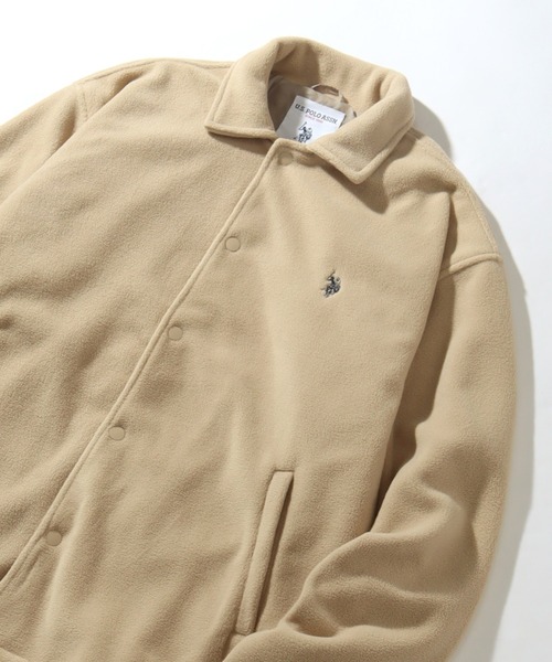 U.S. POLO ASSN.(ユーエスポロアッスン)の「【U.S. POLO ASSN./ユーエスポロアッスン】フリース コーチジャケット(ブルゾン・メンズ・ネイビー/ブラック/ライトグレー/ベージュ・M/L/LL)」の10枚目の写真