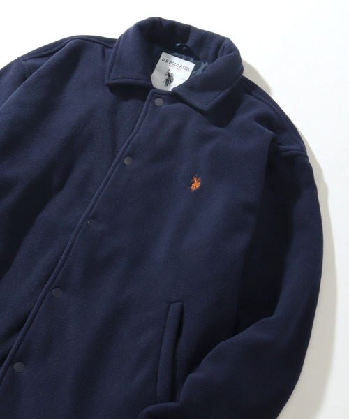 U.S. POLO ASSN.(ユーエスポロアッスン)の「【U.S. POLO ASSN./ユーエスポロアッスン】フリース コーチジャケット(ブルゾン・メンズ・ネイビー/ブラック/ライトグレー/ベージュ・M/L/LL)」の11枚目の写真