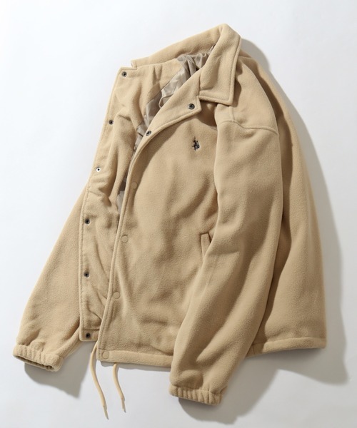 U.S. POLO ASSN.(ユーエスポロアッスン)の「【U.S. POLO ASSN./ユーエスポロアッスン】フリース コーチジャケット(ブルゾン・メンズ・ネイビー/ブラック/ライトグレー/ベージュ・M/L/LL)」の5枚目の写真