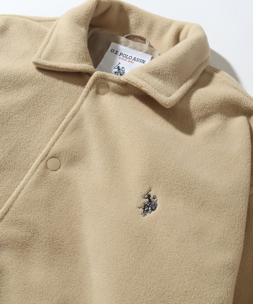 U.S. POLO ASSN.(ユーエスポロアッスン)の「【U.S. POLO ASSN./ユーエスポロアッスン】フリース コーチジャケット(ブルゾン・メンズ・ネイビー/ブラック/ライトグレー/ベージュ・M/L/LL)」の12枚目の写真
