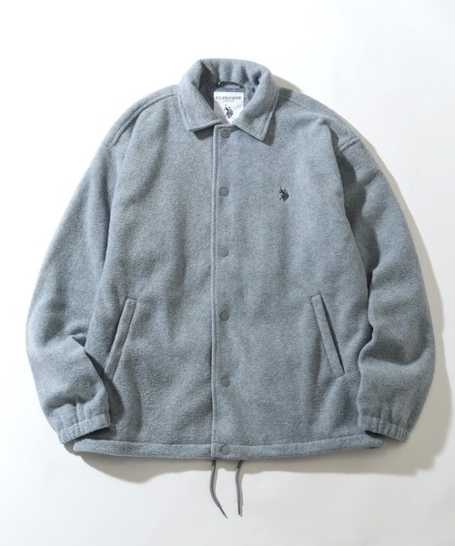 U.S. POLO ASSN.(ユーエスポロアッスン)の「【U.S. POLO ASSN./ユーエスポロアッスン】フリース コーチジャケット(ブルゾン・メンズ・ネイビー/ブラック/ライトグレー/ベージュ・M/L/LL)」の20枚目の写真