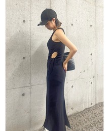 EVRIS | サイドオープンノースーリーブロングワンピース(ワンピース)