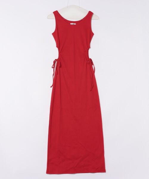 EVRIS(エヴリス)の「サイドオープンノースーリーブロングワンピース(ワンピース・レディース・レッド/ホワイト/ブラック・FREE)」の20枚目の写真