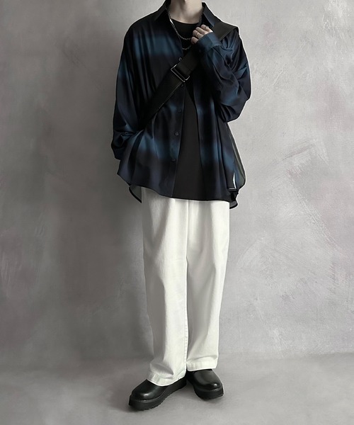 Ballsey ブラック バルーンスリーブ シャツ Ballsey ブラック バルーンスリーブ シャツ