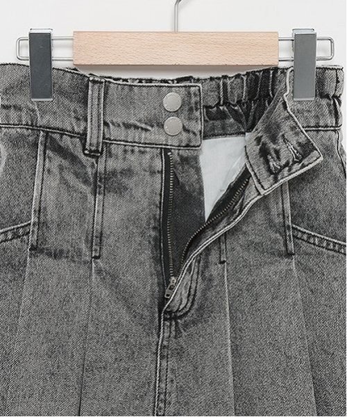 LOVETOXIC(ラブトキシック)の「【LTXC】デニムプリーツスカパン(スカート・キッズ・ブルー/グレー・S/M/L)」の5枚目の写真