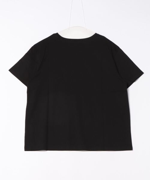 GOLDJAPAN(ゴールドジャパン)の「フロッキープリントロゴTシャツ【大きいサイズ対応】(Tシャツ/カットソー・レディース・ブラック/ホワイト・LL/3L/4L/5L)」の20枚目の写真