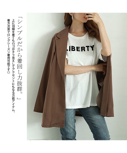 GOLDJAPAN(ゴールドジャパン)の「フロッキープリントロゴTシャツ【大きいサイズ対応】(Tシャツ/カットソー・レディース・ブラック/ホワイト・LL/3L/4L/5L)」の5枚目の写真
