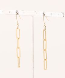 【Milimili】デザインチェーンピアス