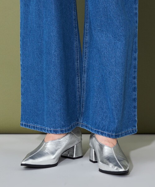 CITEN（シテン）の「＜CITEN＞2WAY ポインテッドパンプス（パンプス・レディース・ブラック/シルバー・23cm/23.5cm/24cm/24.5cm）」の3枚目の写真