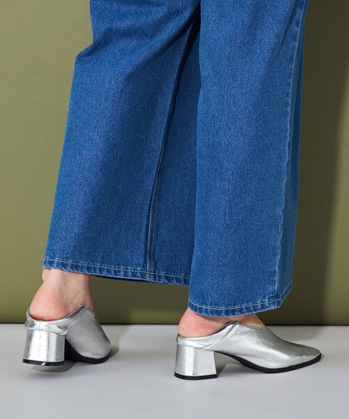 CITEN（シテン）の「＜CITEN＞2WAY ポインテッドパンプス（パンプス・レディース・ブラック/シルバー・23cm/23.5cm/24cm/24.5cm）」の6枚目の写真