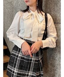dazzlin | シアーボウタイペプラムブラウス(シャツ/ブラウス)