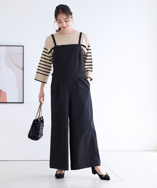 ANY SIS(エニィスィス)の「【洗える】オールインワン サロペット(サロペット/オーバーオール・レディース・ブラック系/グレー系・1/2/3)」の14枚目の写真