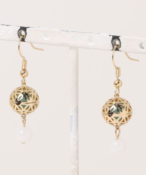 カヤ（カヤ）の「【カヤ】透かし玉ピアス（ピアス（両耳用）・レディース・その他1/その他2/その他3・FREE）」の3枚目の写真