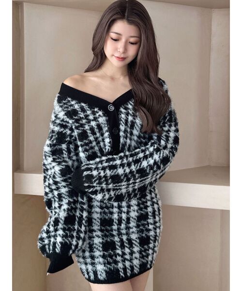 GYDA(ジェイダ)の「【SETUP着用可】シャギーCHECK PATTERN MIXニットスカートライクショートパンツ(スカート・レディース・ベージュ/アイボリー/ブラック・FREE)」の13枚目の写真