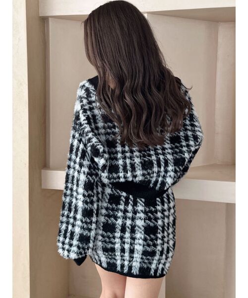 GYDA(ジェイダ)の「【SETUP着用可】シャギーCHECK PATTERN MIXニットスカートライクショートパンツ(スカート・レディース・ベージュ/アイボリー/ブラック・FREE)」の11枚目の写真