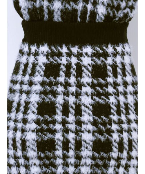 GYDA（ジェイダ）の「【SETUP着用可】シャギーCHECK PATTERN MIXニットスカートライクショートパンツ（スカート・レディース・ベージュ/アイボリー/ブラック・FREE）」の15枚目の写真