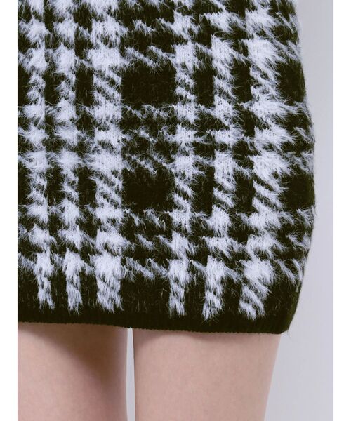 GYDA（ジェイダ）の「【SETUP着用可】シャギーCHECK PATTERN MIXニットスカートライクショートパンツ（スカート・レディース・ベージュ/アイボリー/ブラック・FREE）」の16枚目の写真