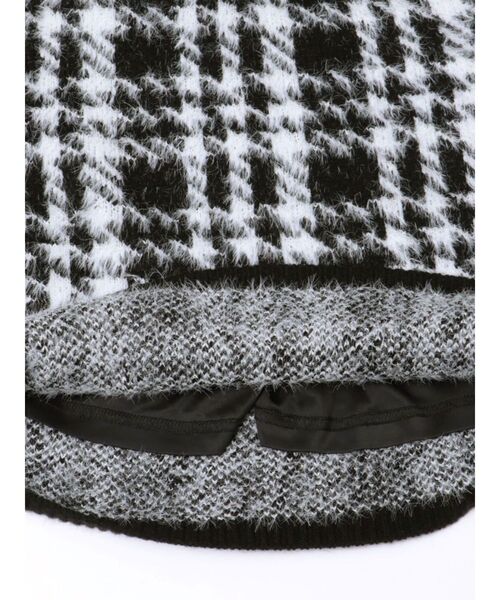 GYDA（ジェイダ）の「【SETUP着用可】シャギーCHECK PATTERN MIXニットスカートライクショートパンツ（スカート・レディース・ベージュ/アイボリー/ブラック・FREE）」の18枚目の写真