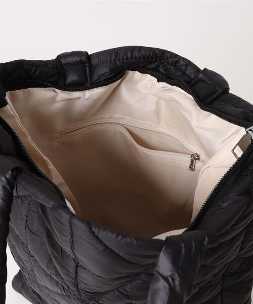 【コロチロ】ラウンドトートバッグL ナイロンオックスキルト　ブラック it-670e316d45a2a-1200.jpg