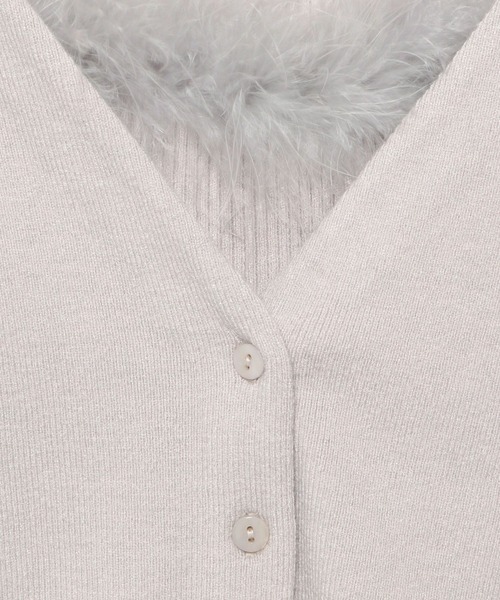 mysty woman（ミスティウーマン）の「エコファータンクカーデSET　149824（アンサンブル・レディース・ライトグレー/オレンジ/ブラック・FREE）」の18枚目の写真