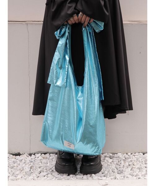 jouetie（ジュエティ）の「リボントートBag（トートバッグ・レディース・ブルー/オレンジ/イエロー/パープル/ピンク/グリーン/レッド・FREE）」の4枚目の写真