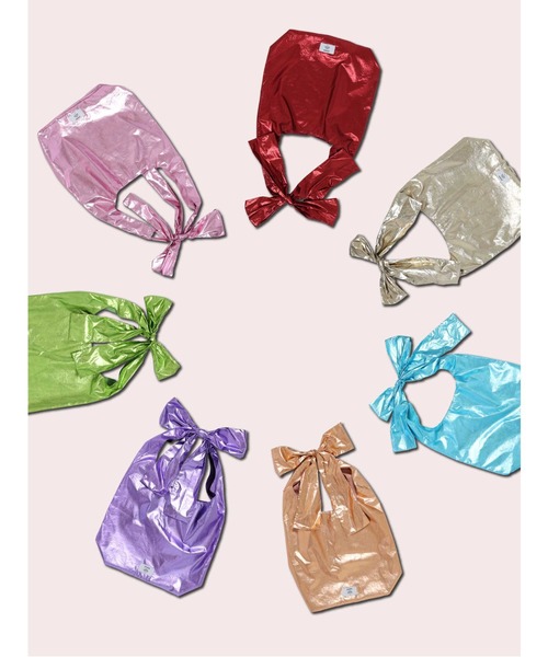 jouetie（ジュエティ）の「リボントートBag（トートバッグ・レディース・ブルー/オレンジ/イエロー/パープル/ピンク/グリーン/レッド・FREE）」の14枚目の写真