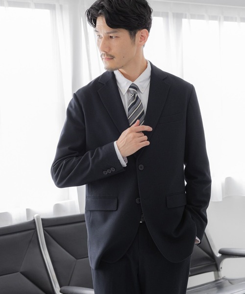 GLOBAL WORK(グローバルワーク)の「アーバンジャケット+WARM/115865(テーラードジャケット・メンズ・チャコール/ネイビー/グレー/ダークグレー・SMALL/MEDIUM/LARGE/X-LARGE)」の4枚目の写真