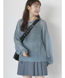 ehka sopo | モヘヤタッチメッシュニット(ニット/セーター)