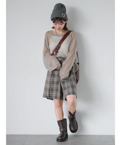 ehka sopo(エヘカソポ)の「モヘヤタッチメッシュニット(ニット/セーター・レディース・キナリ/ピンク/ブルー/グレー・F)」の21枚目の写真