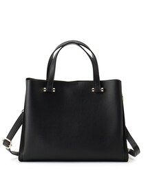 SHOO・LA・RUE | 【2WAY/通勤/学校行事】一枚革風 三層ミドルトート(トートバッグ)