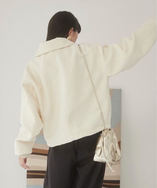 【セール】ブークレーダブルジップブルゾン（ブルゾン）｜ANGIE（アンジー）