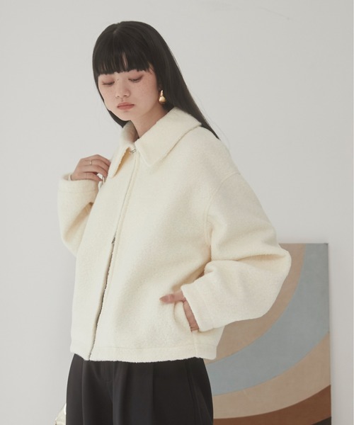 【セール】ブークレーダブルジップブルゾン（ブルゾン）｜ANGIE（アンジー）